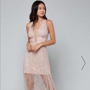 Bebe maxi lace dress